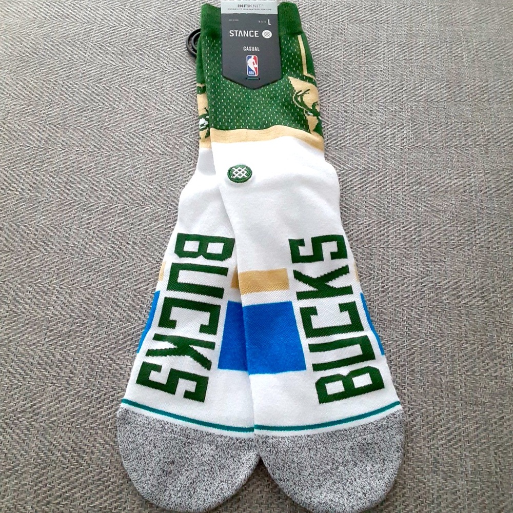 STANCE NBA Milwaukee Bucks Mens Socks